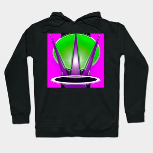 Expression and forms hot pink green Hoodie